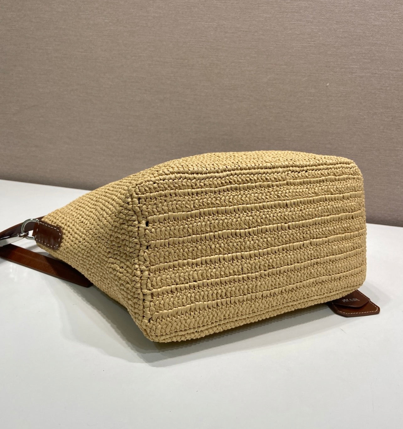 Raffia Bucket Bag