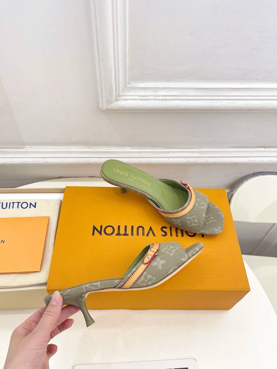 Denim Mules