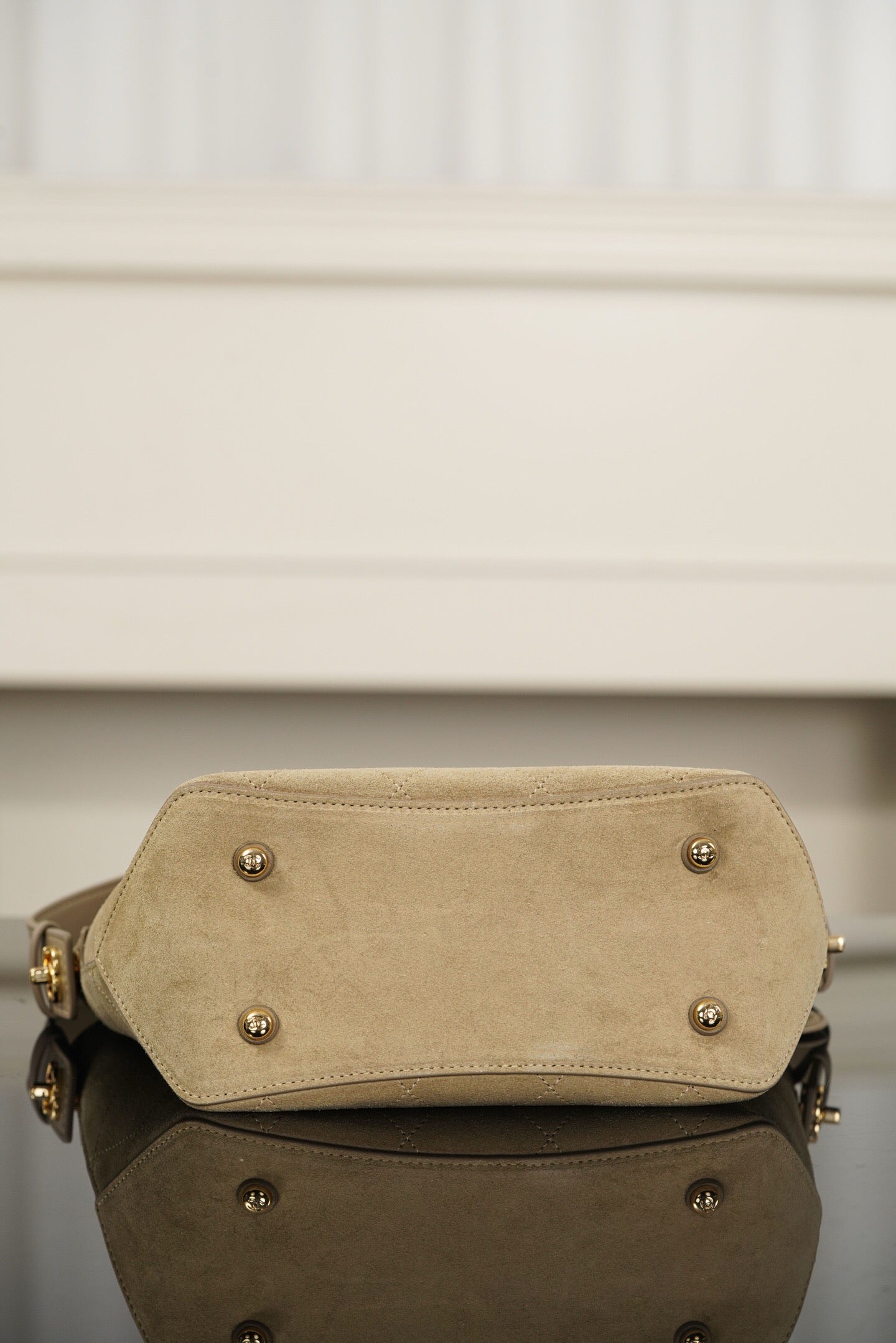 Suede Bucket Bag