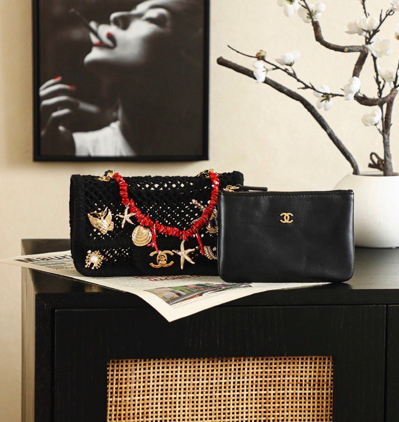 Mesh Flap Bag