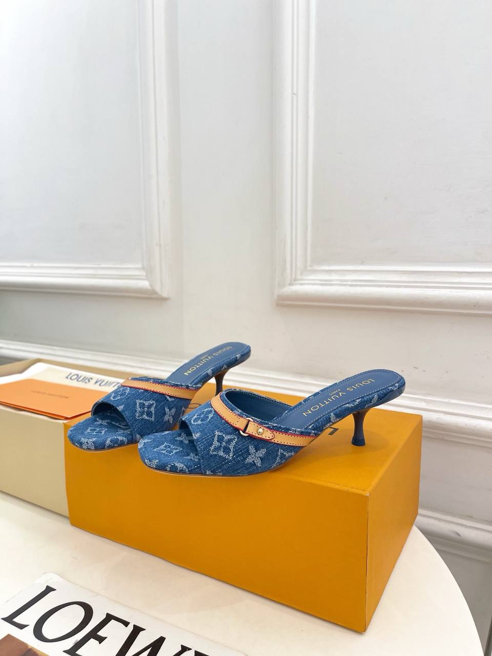 Denim Mules