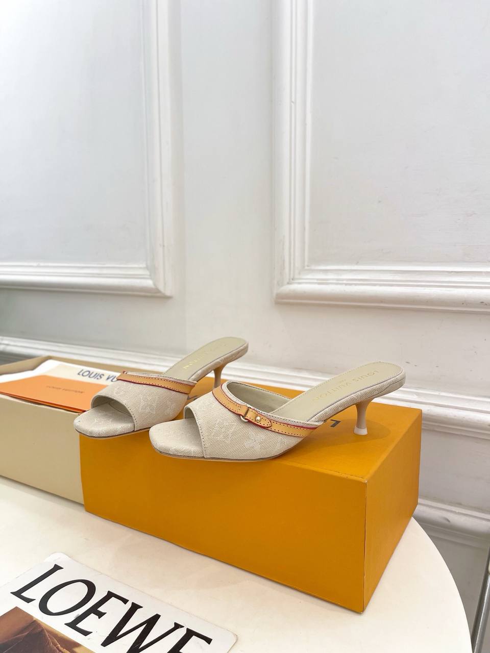Denim Mules