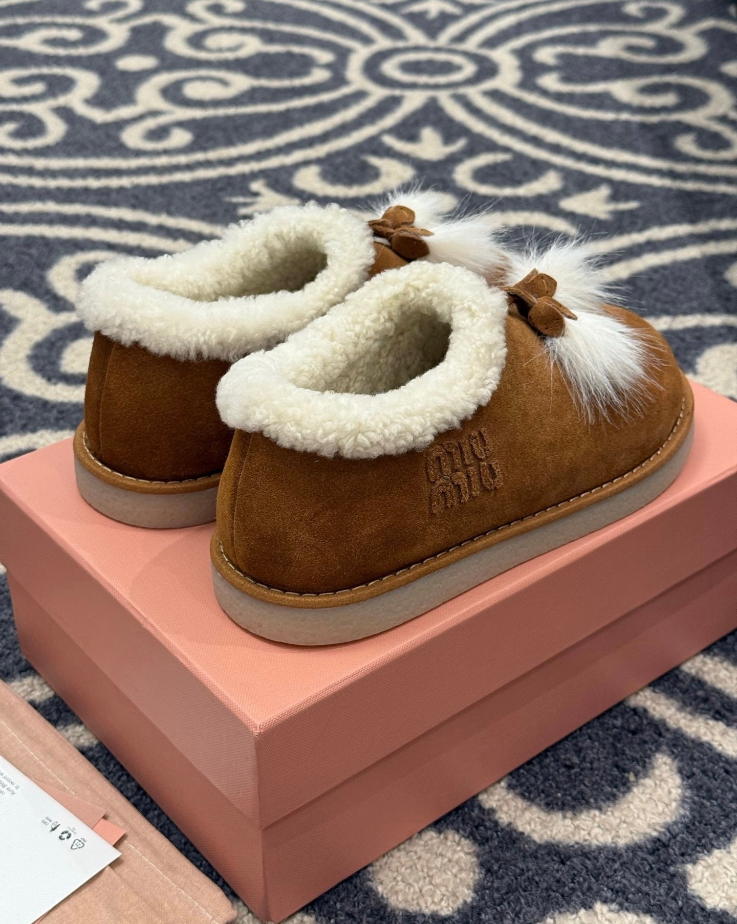 Suede Tassel Mules