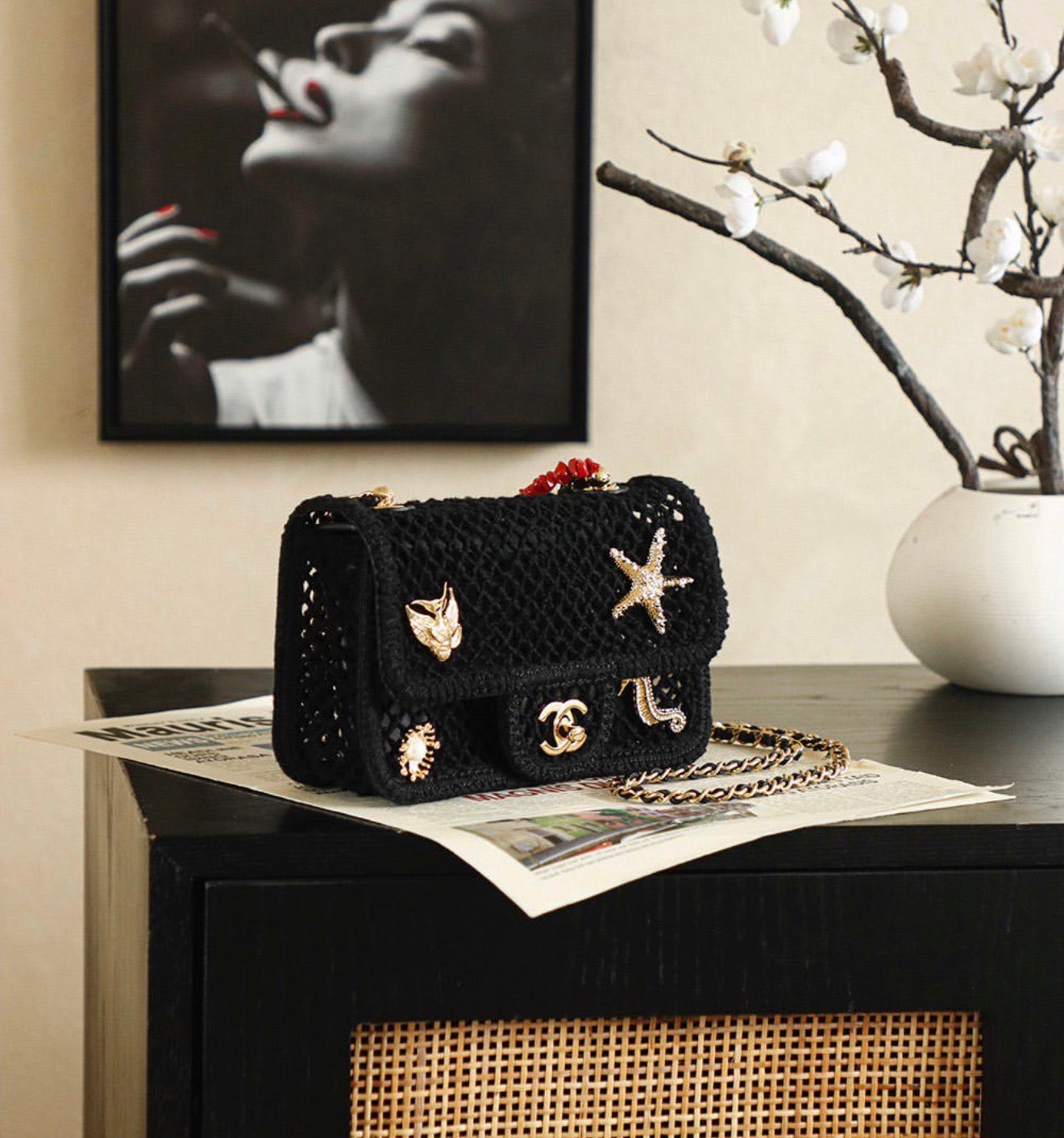 Mesh Flap Bag