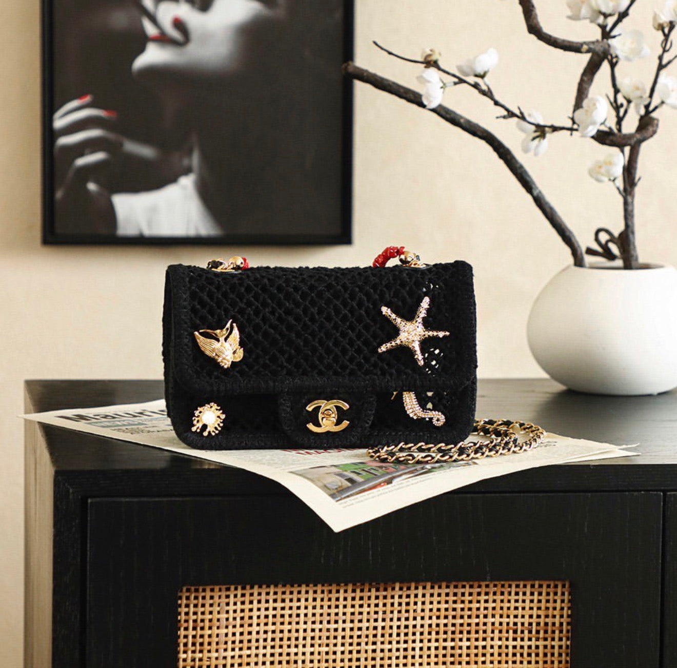 Mesh Flap Bag