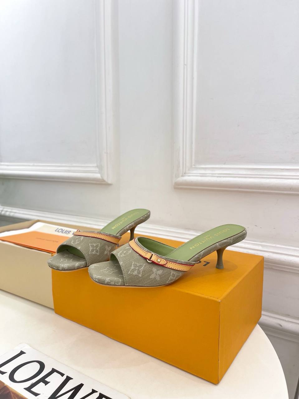 Denim Mules