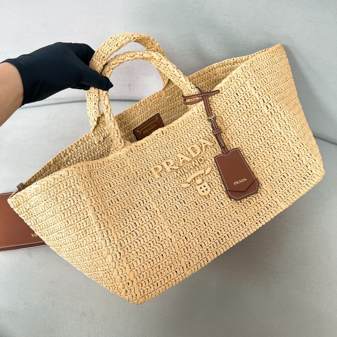 Raffia Tote Bag