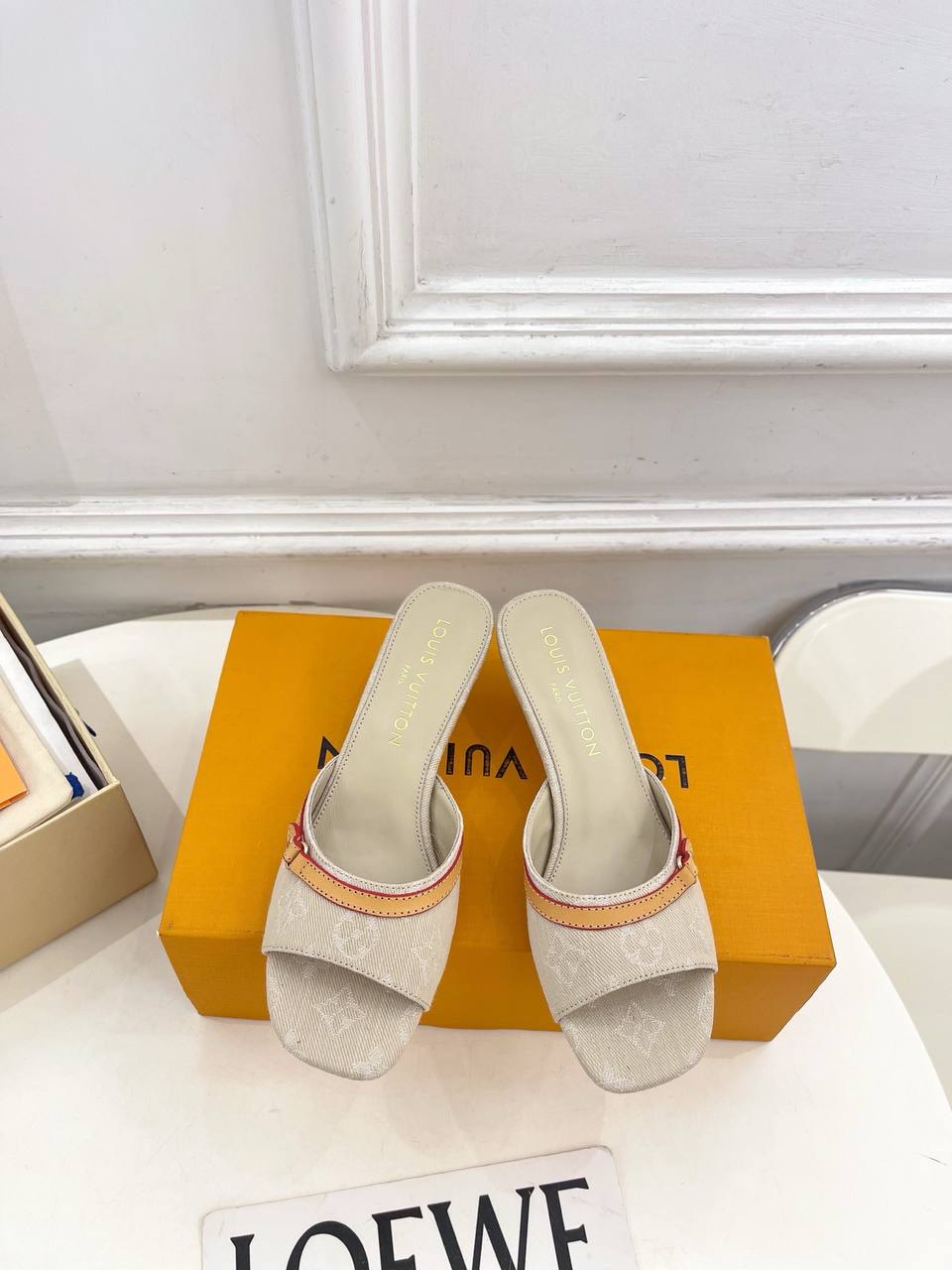 Denim Mules