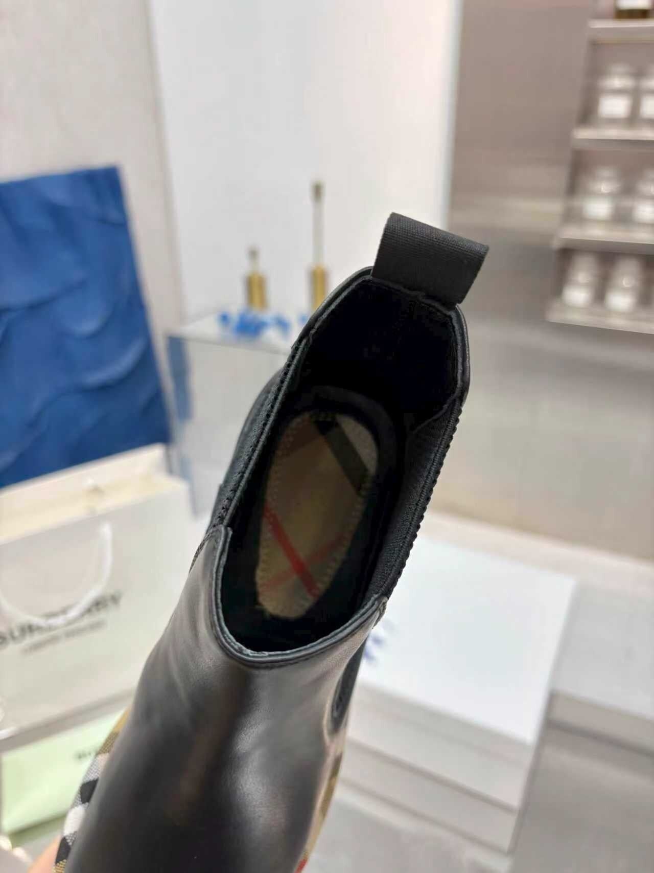 Check Ankle Boots