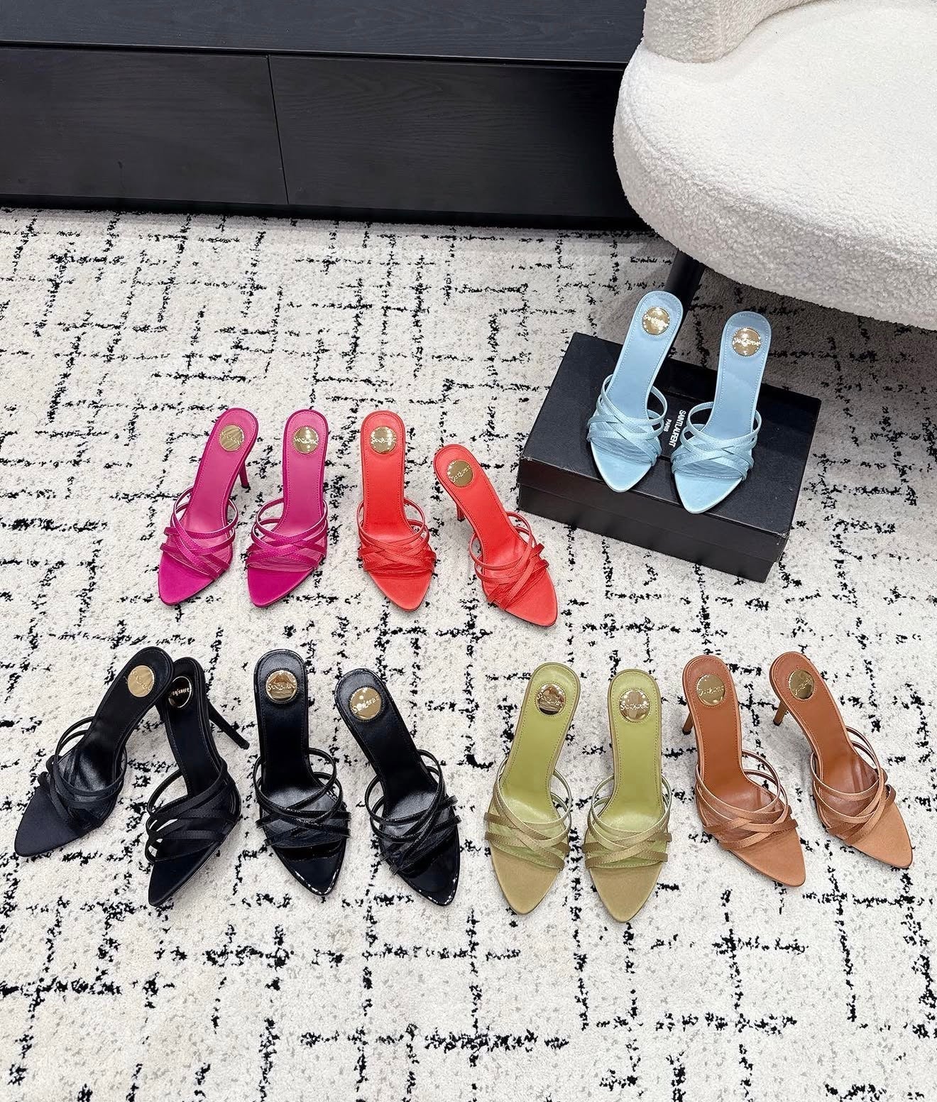 Satin Mules