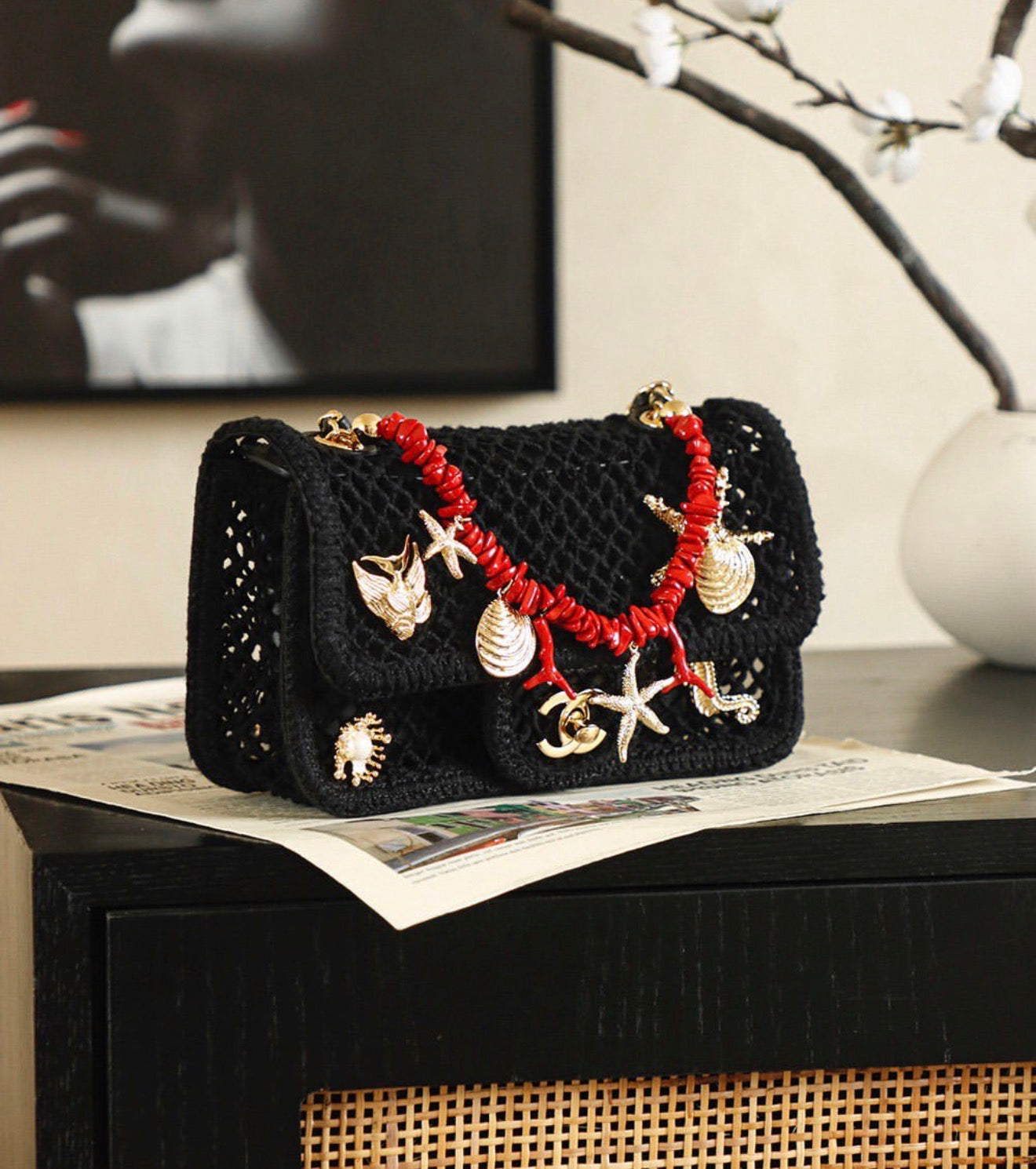Mesh Flap Bag