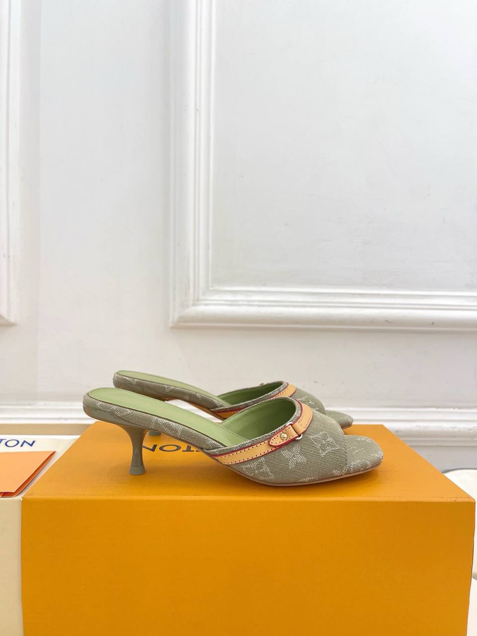Denim Mules