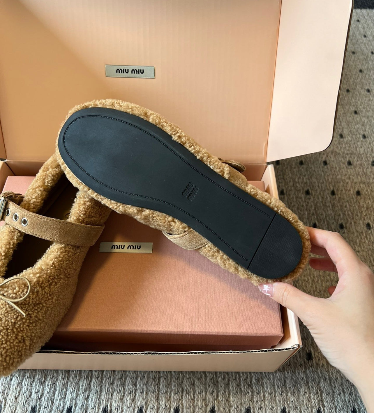 Shearling Ballerinas