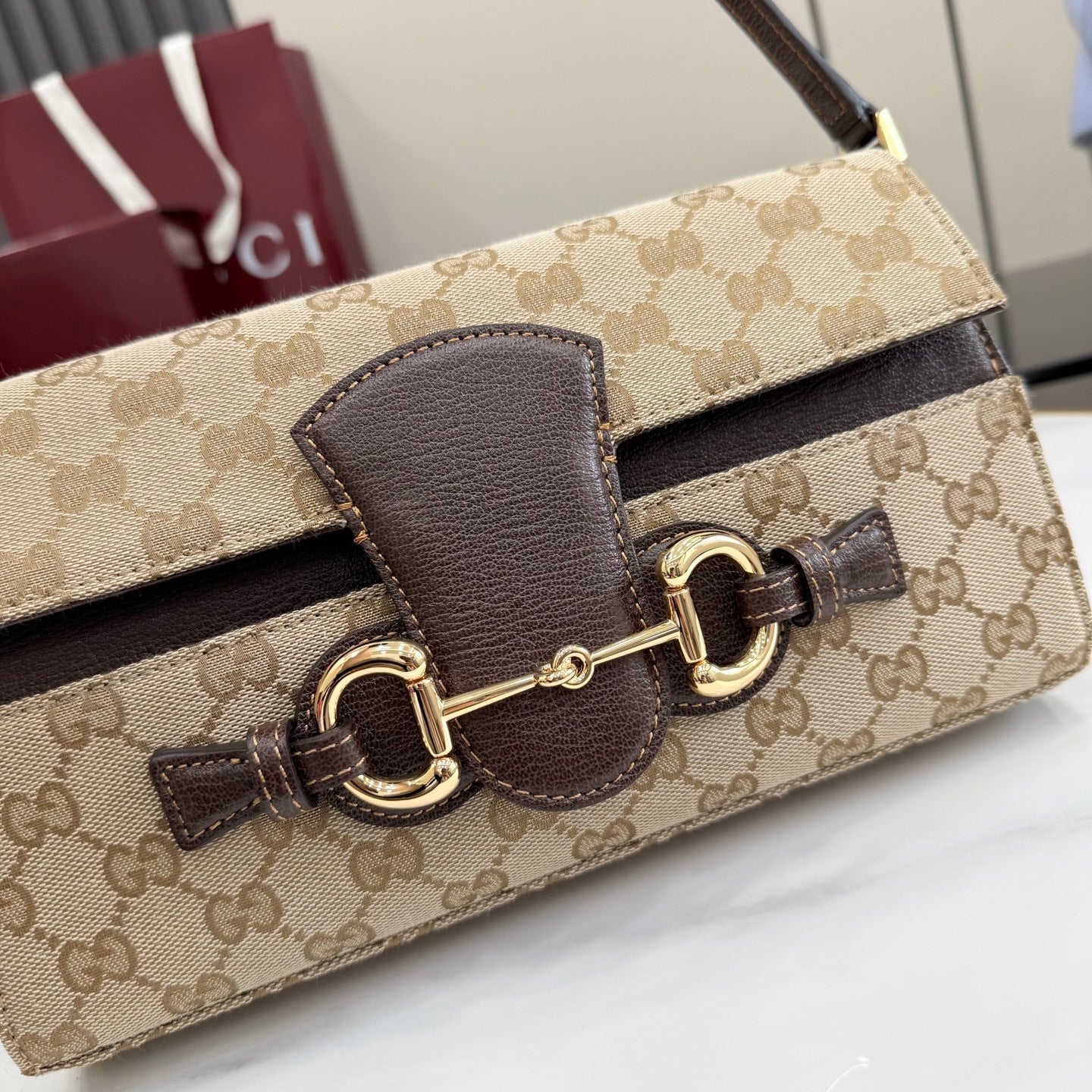 Horsebit Shoulder Bag