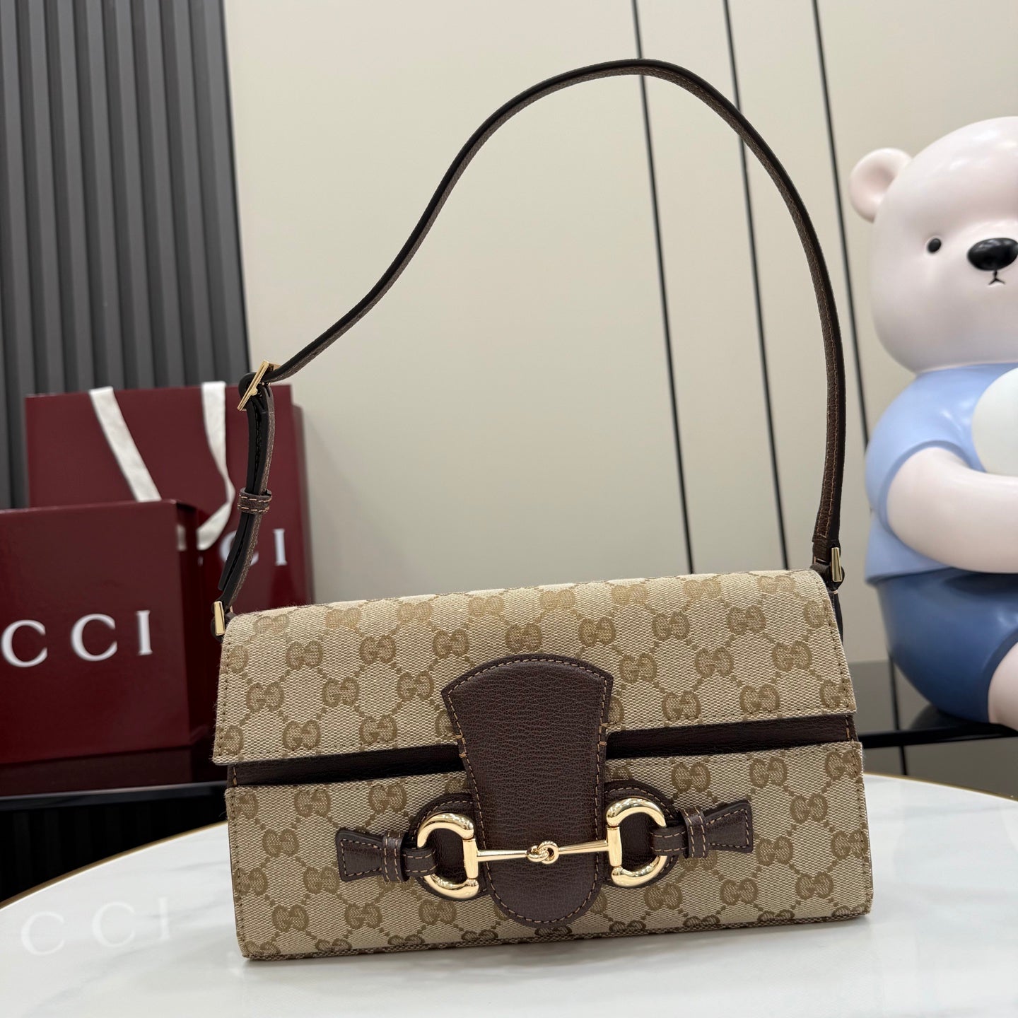 Horsebit Shoulder Bag