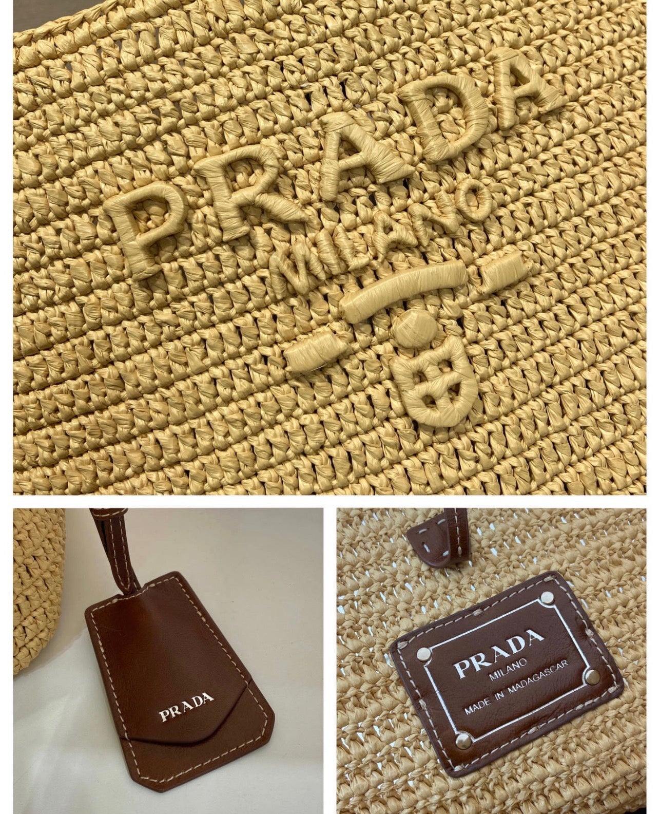 Raffia Bucket Bag