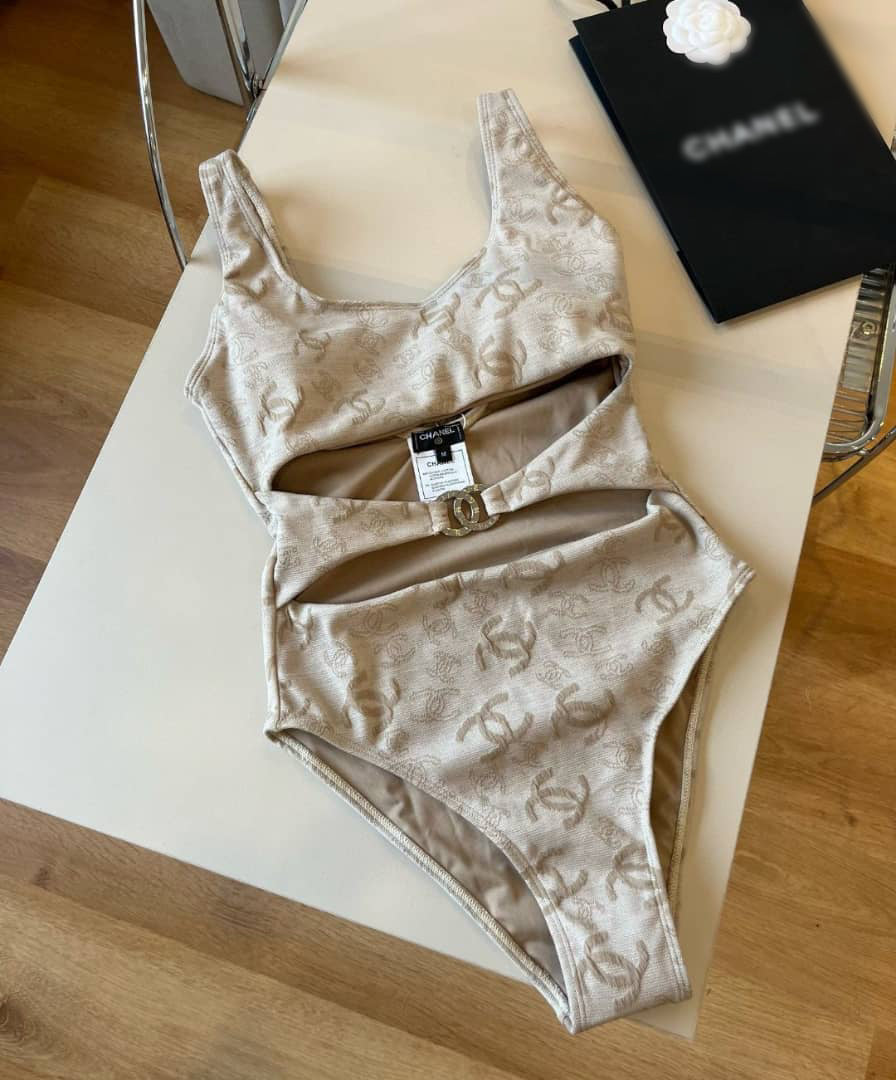 Beige swimsuit