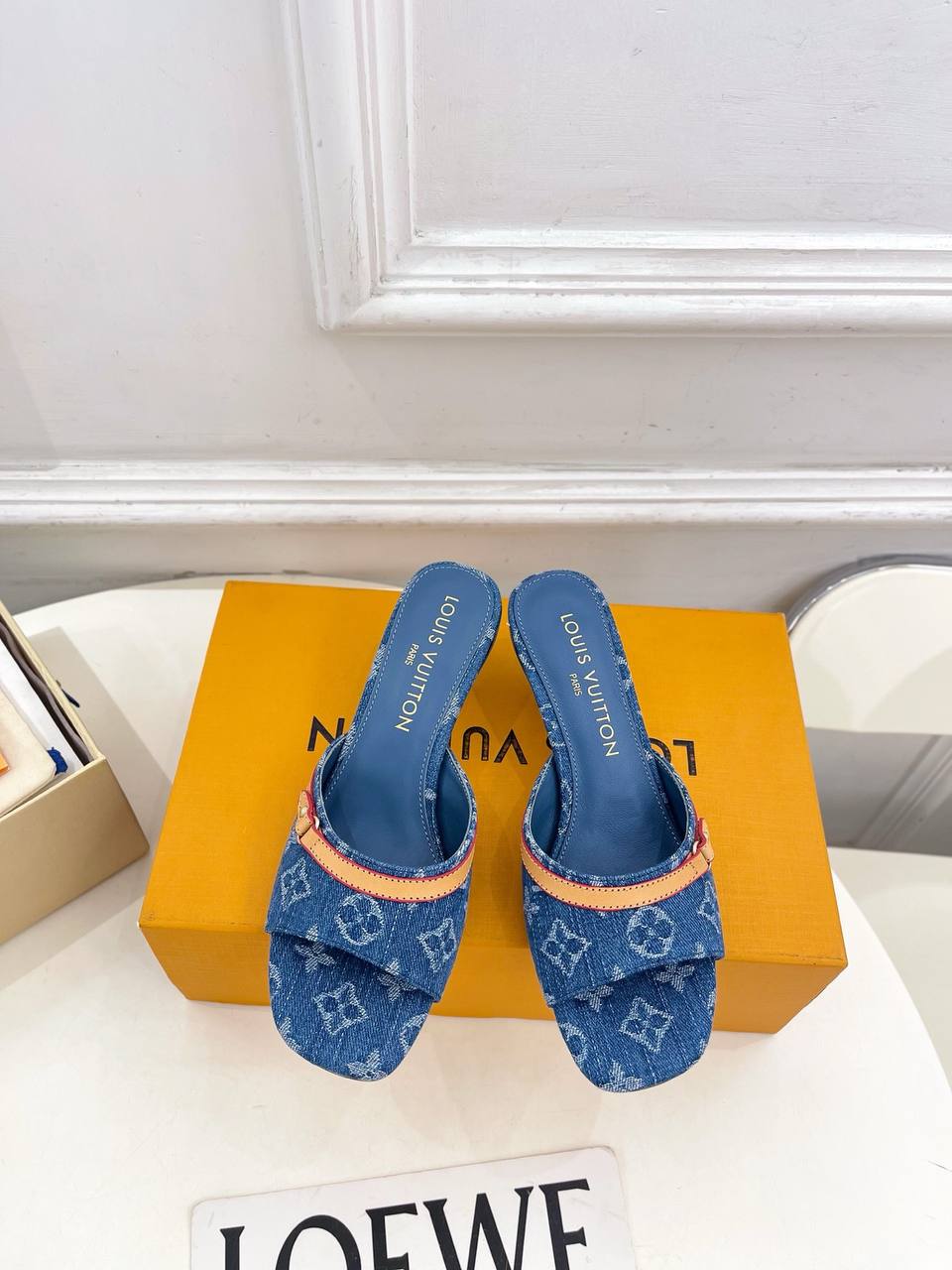 Denim Mules
