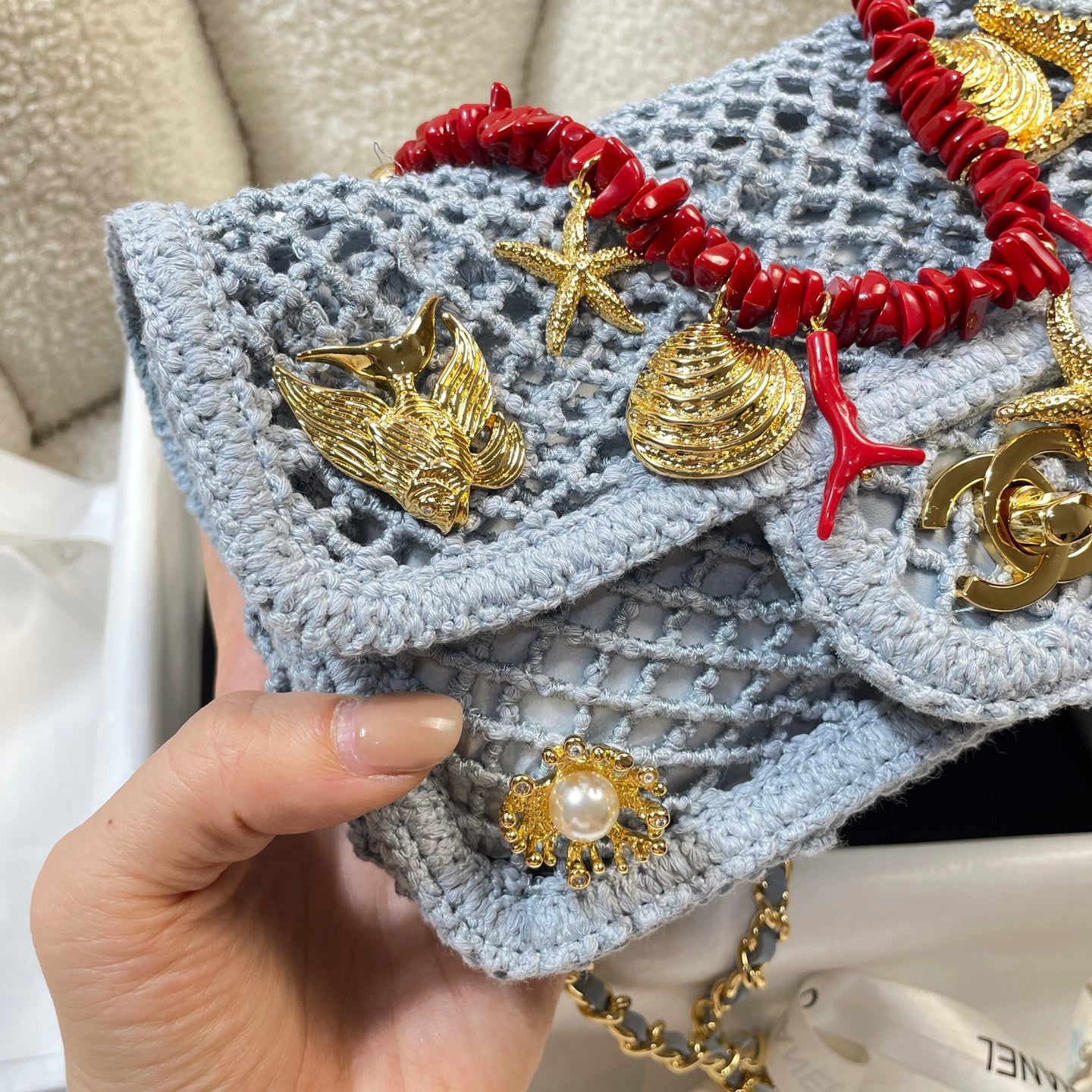 Mesh Flap Bag