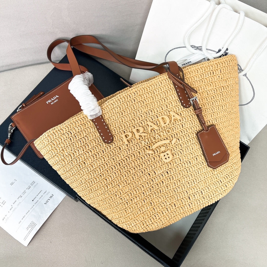 Raffia Basket Bag