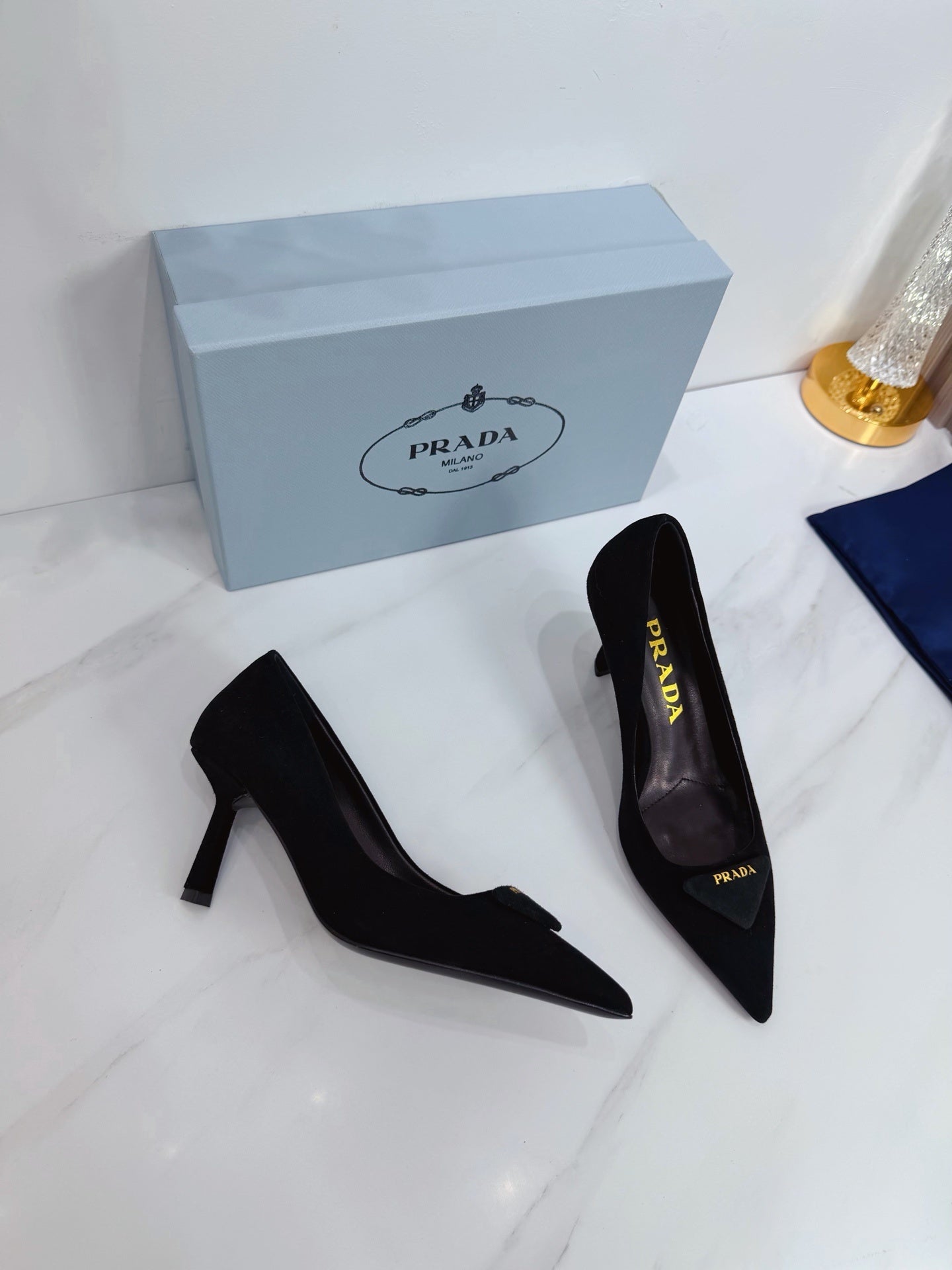 Suede Pumps