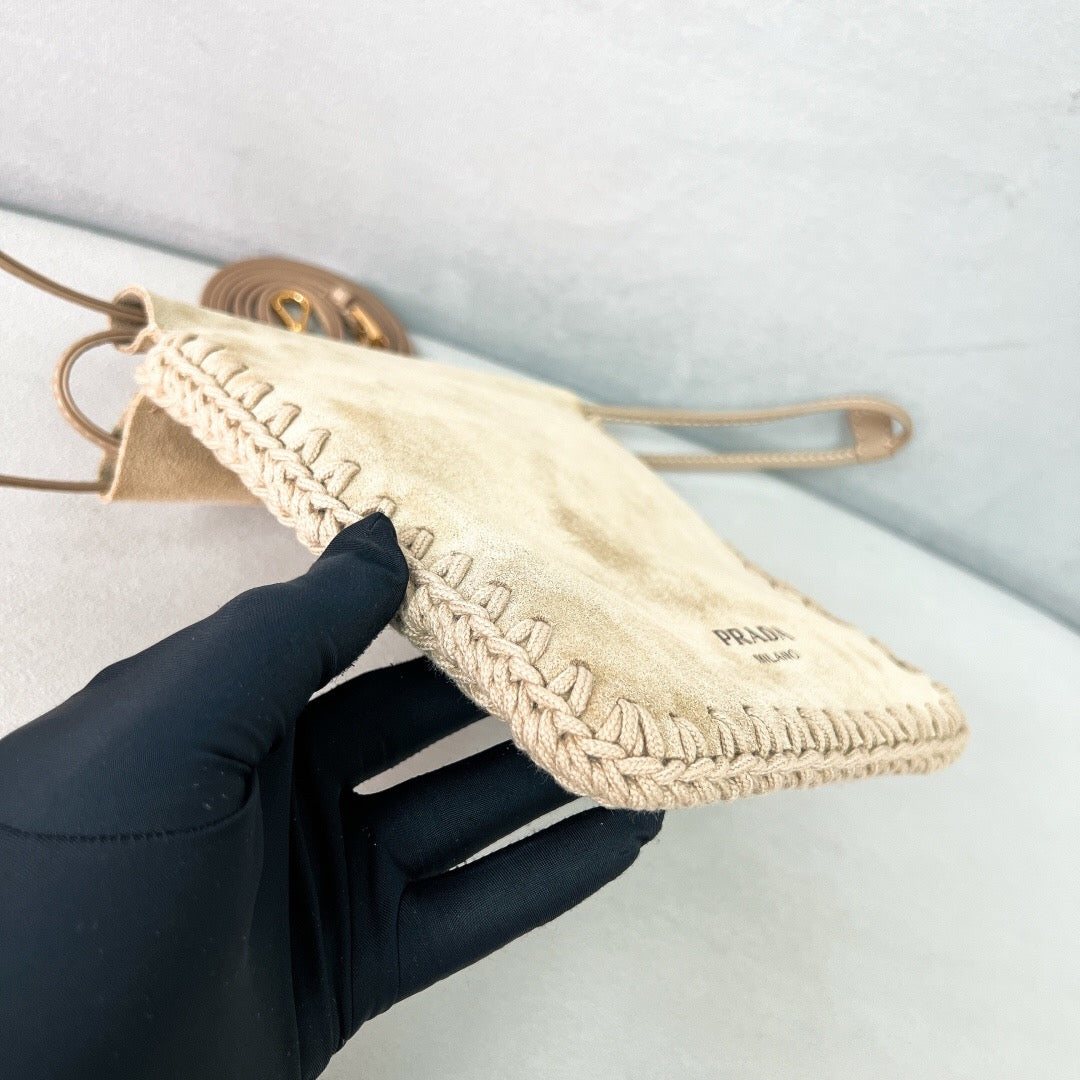 Suede Pouch Bag