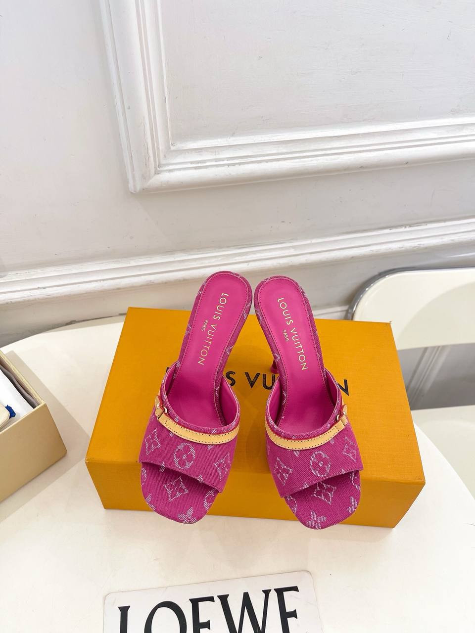 Denim Mules