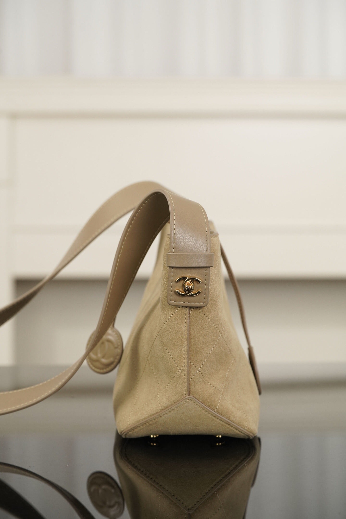 Suede Bucket Bag