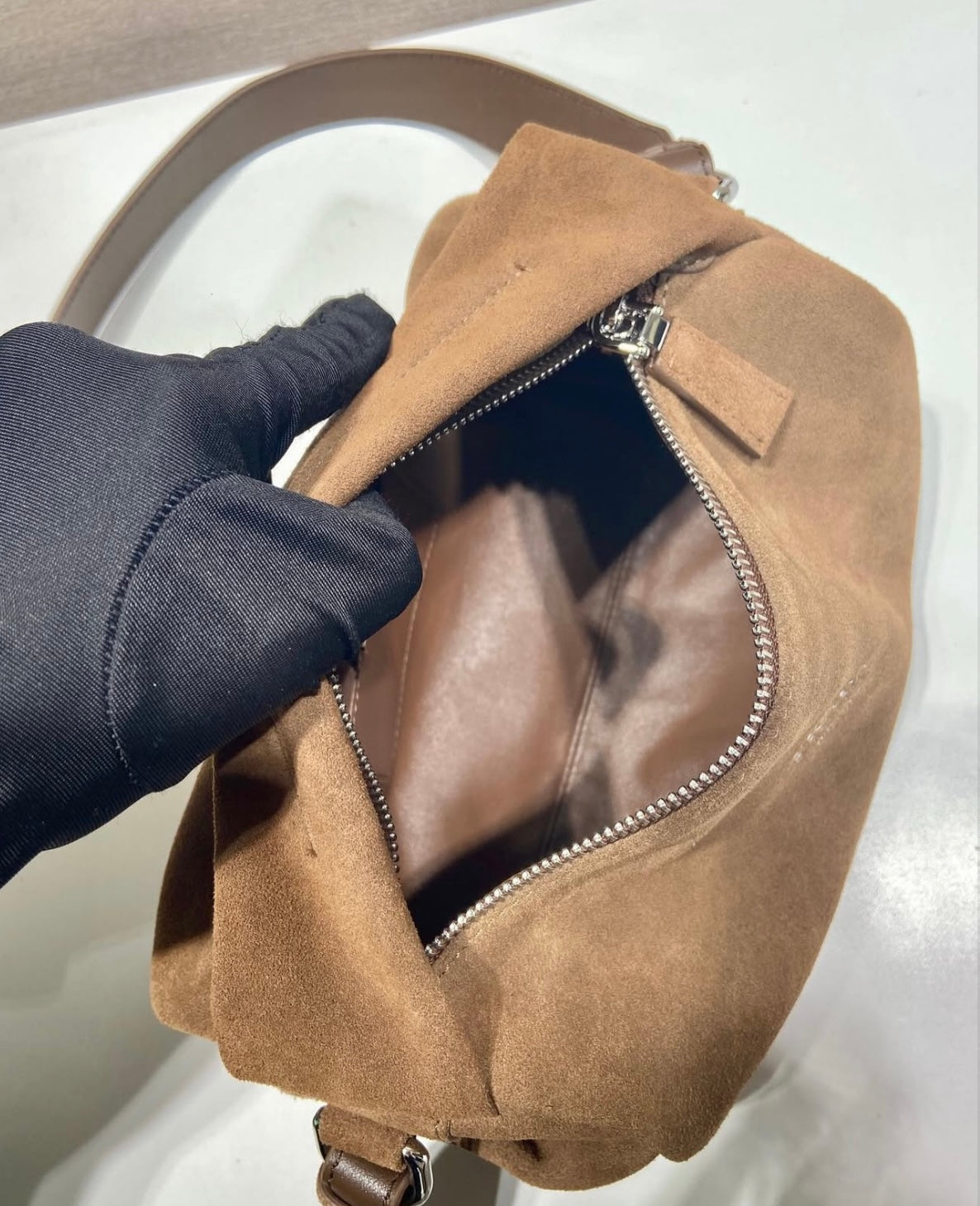 Suede Shoulder Bag