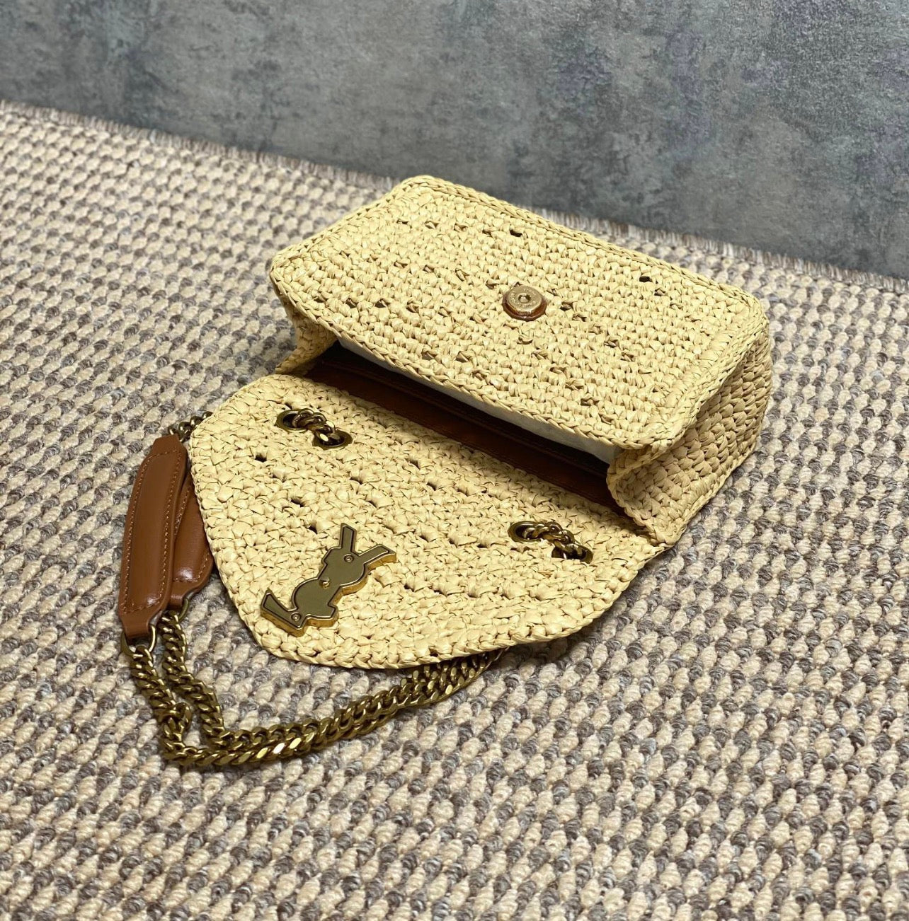 Loulou Raffia Mini