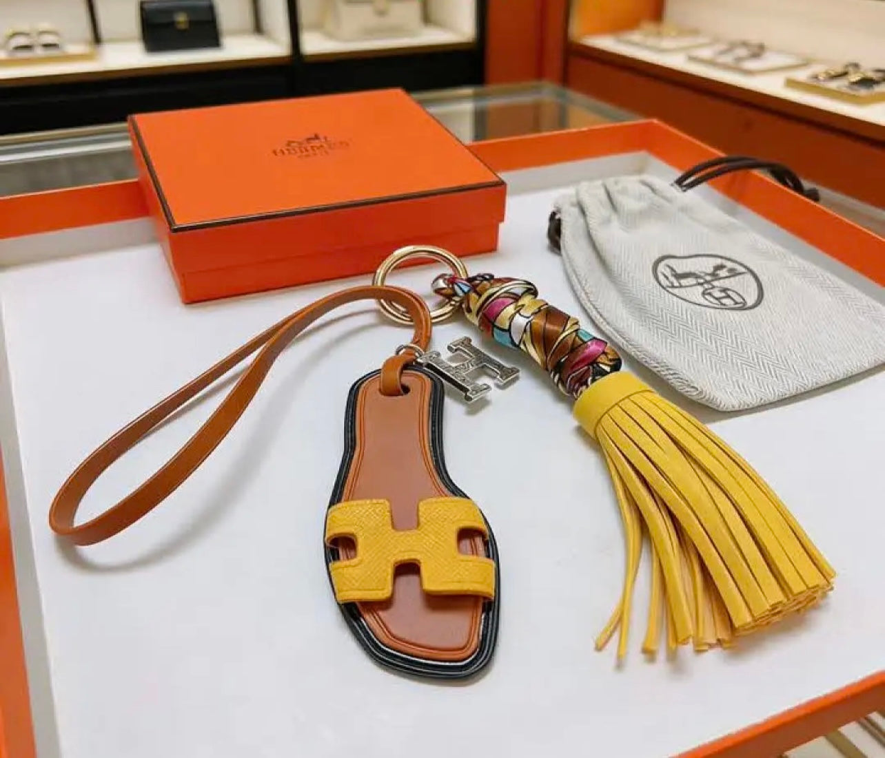 Sandal Bag Charm Keychain