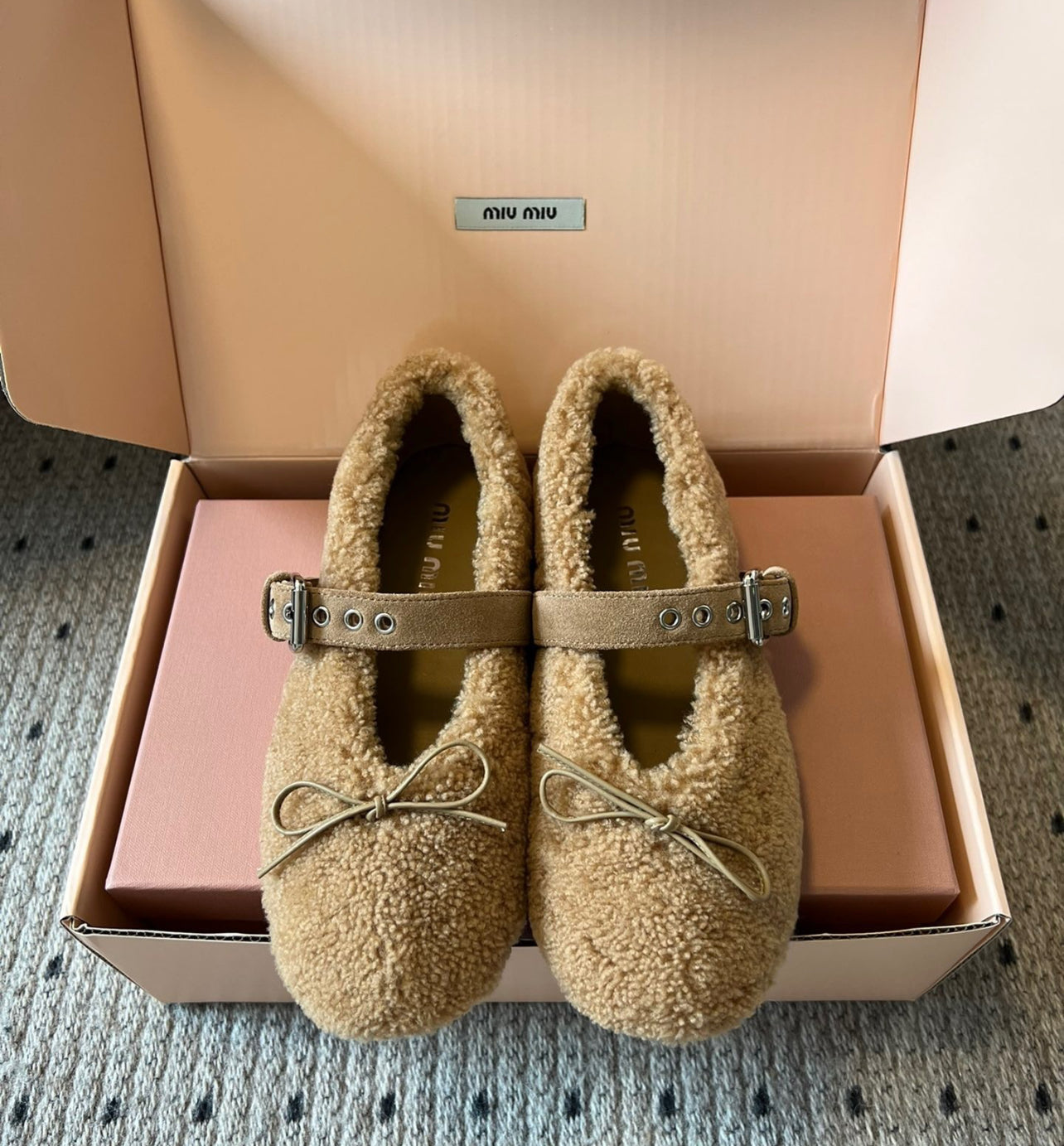 Shearling Ballerinas