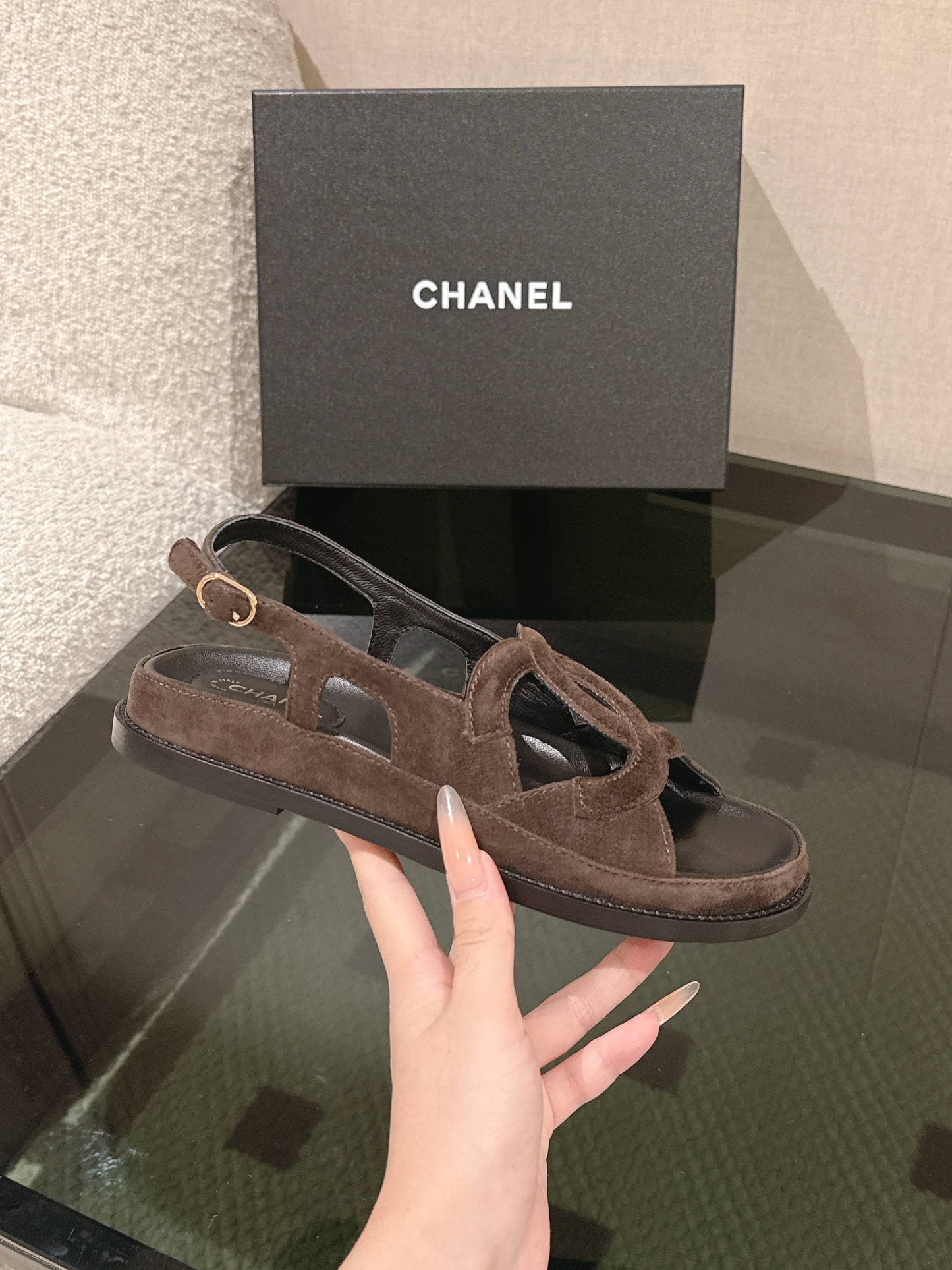 Suede Sandals