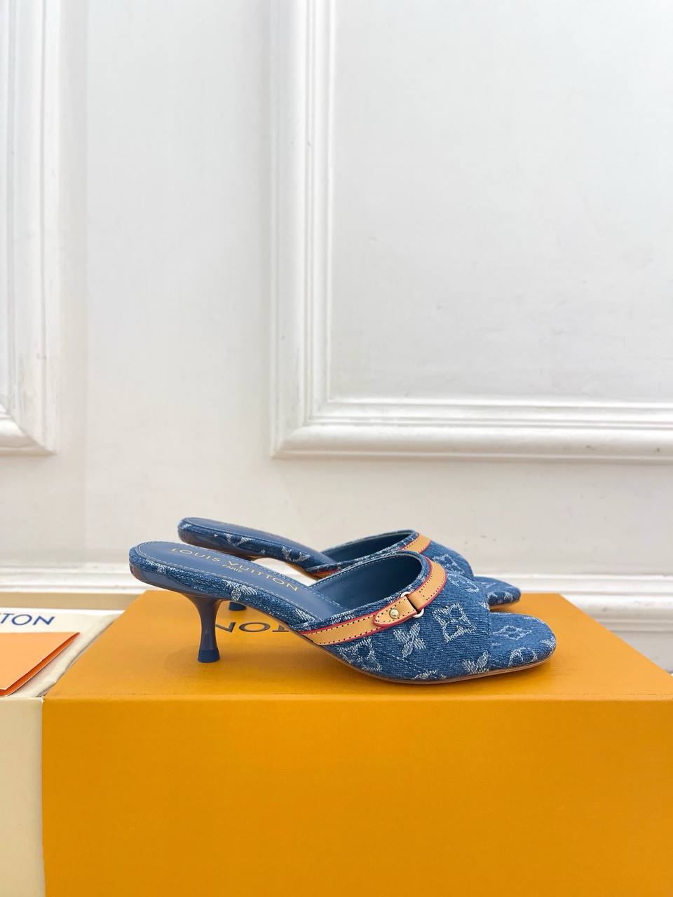 Denim Mules