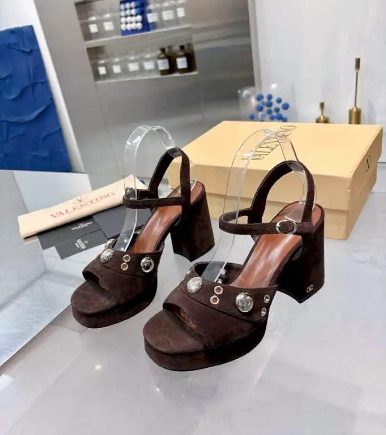 Suede Sandals