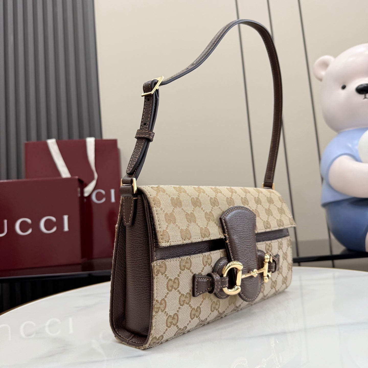 Horsebit Shoulder Bag