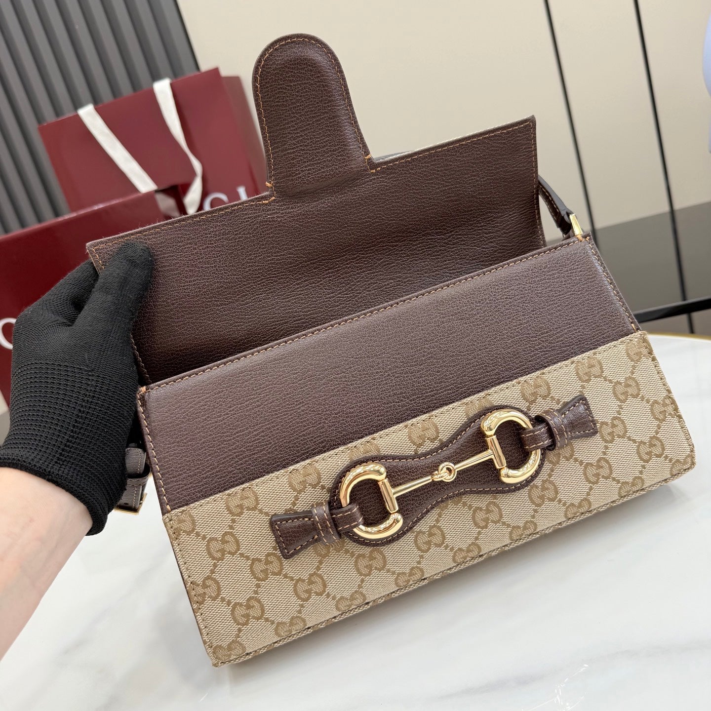 Horsebit Shoulder Bag