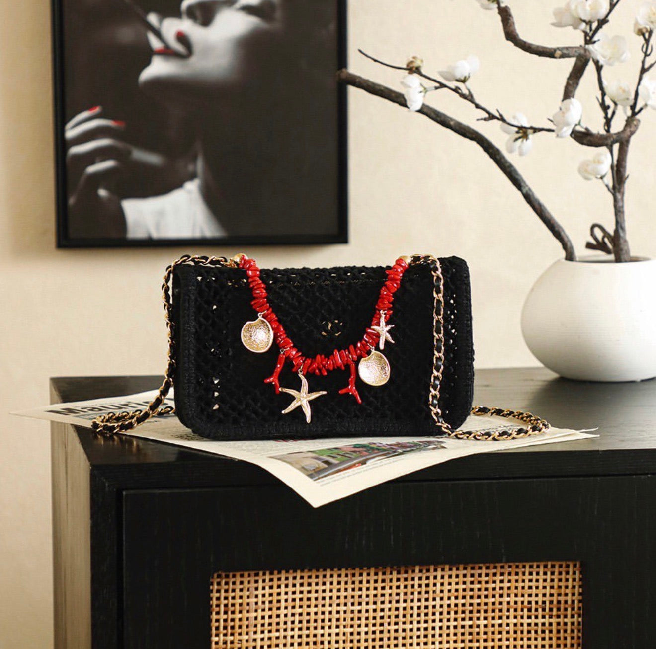 Mesh Flap Bag