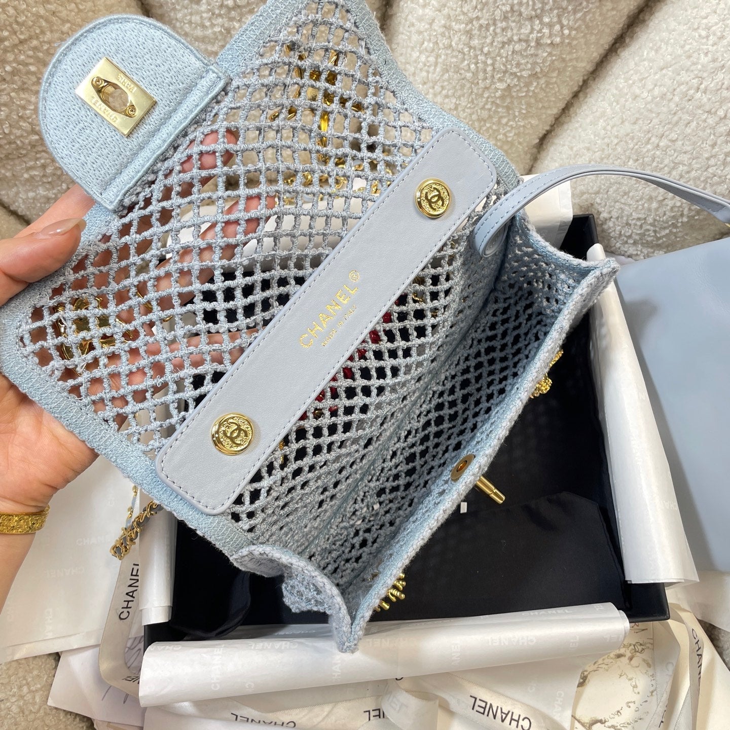 Mesh Flap Bag