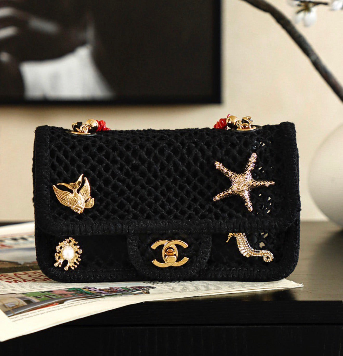 Mesh Flap Bag