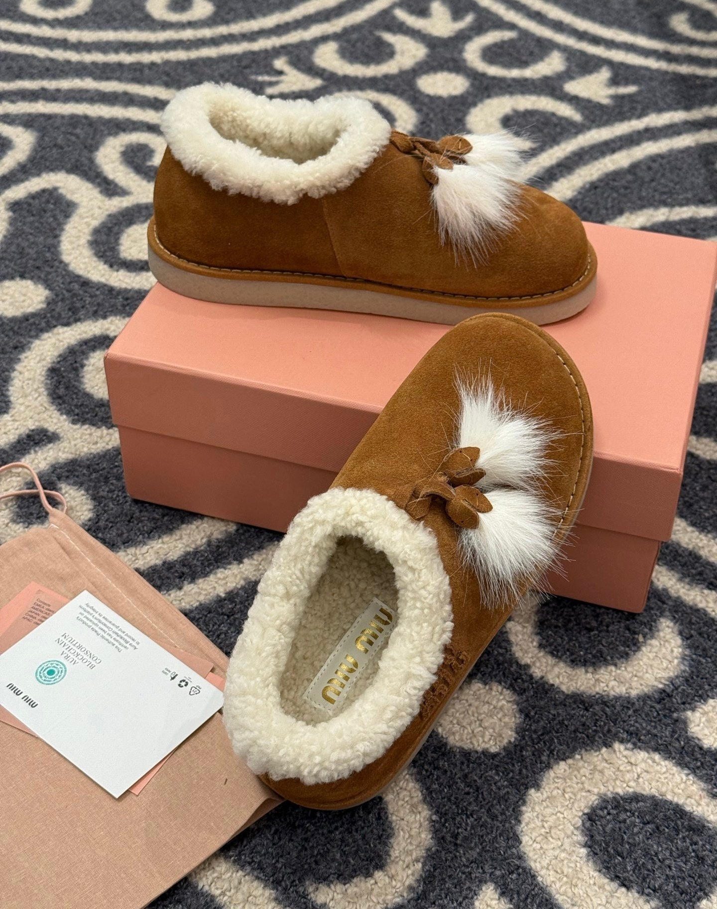 Suede Tassel Mules