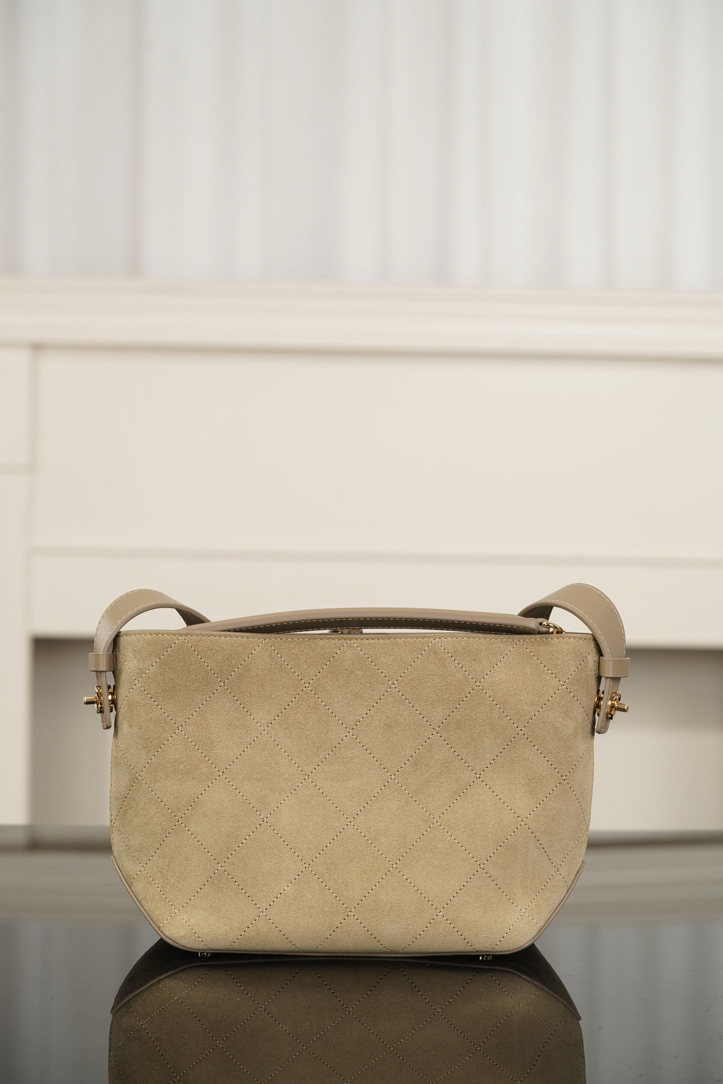 Suede Bucket Bag