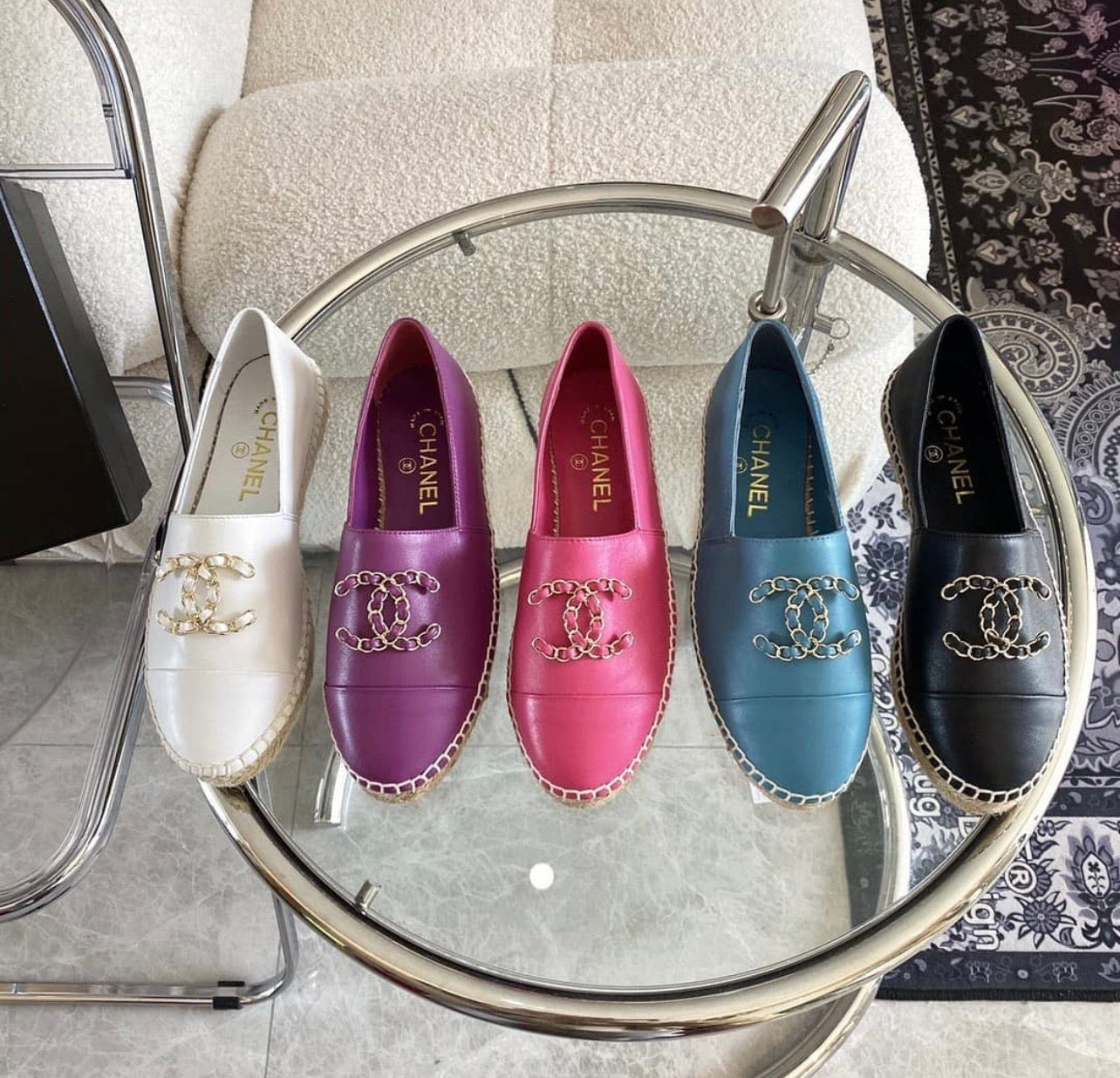 Leather Espadrilles
